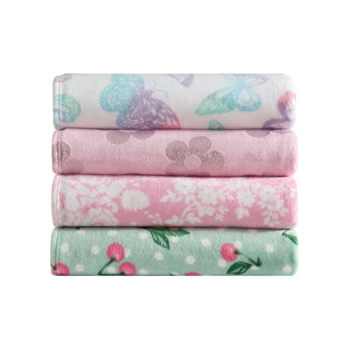 Image of Betsey Johnson - Blanket, Buttery-Soft Throw Blanket for Couch or Bed, Boldly Plush & Oversized Bedding (Retro Daisy Pink, 50 inch x 70 inch)