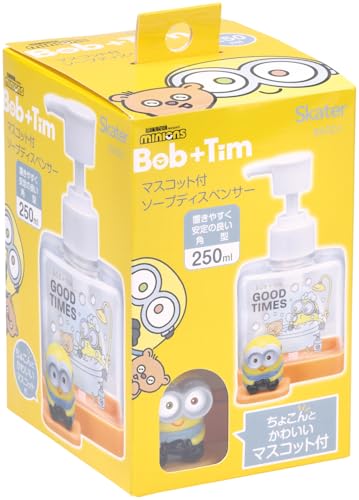 Skater BSSD1-A Soap Dispenser with Mascot, Square Type, 8.5 fl oz (250 ml), Despicable Me Minion