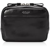 [ultima] tokyo(ウルティマ トーキョー) ポーチ オイルレザー スキミング防止ポケット搭載 ベルトポーチ メンズ 77622 ブラック×ブラック