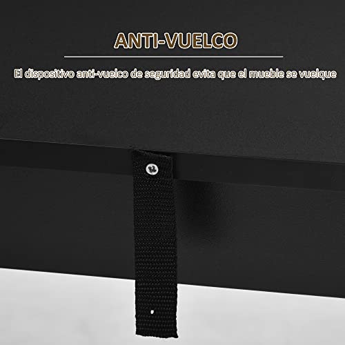Miniatura 6 de Homcom Mesa Alta De Bar, Mesa De Cocina Con 3 Estantes Laterales, Estilo Moderno, Para Comedor, Salón, 112x57x106 Cm, Negro