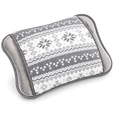 Innoliving Scaldamani Morbido Boule INN-765 Scaldino Elettrico, Materiale Sintetico, Grigio, 20x7x13 cm