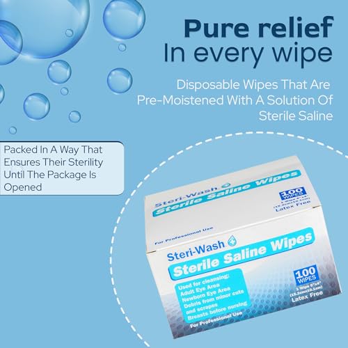 STERI - WASH Lenços Perfurantes Steri-Wash Aftercare 100 Contagens