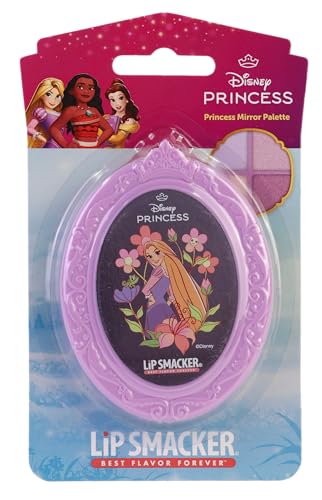 Lip Smacker Princesa Disney Rapunzel, Mini Paleta con 4 Sombras y Espejo Incluido, Maquillaje para Niñas y Jóvenes