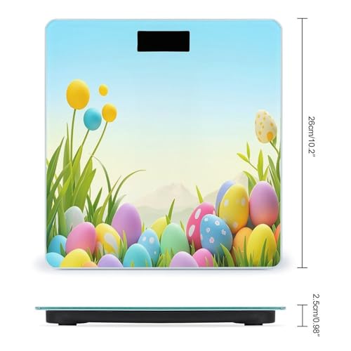 Báscula Digital de Baño Precisa April Easter con Plataforma Amplia miniatura 2