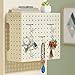 Ymapinc Black Plastic Pegboard Hook Locks,100PCS Pegboard Clips, Peg Board Clips, Locking Pegboards Hooks, Peg Locks, Hook Lock for 1/4