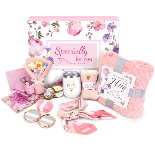 ElatedMore Gifts for Women Pink Gift Sets,Get Well Soon, Birthday & Mother’s Day Presents for...