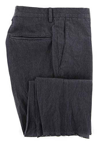 Incotex Charcoal Gray Solid Pants - Slim