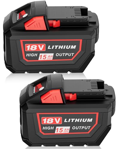 HOCHSTERN 2Pack18V 15.0Ah Replacement for Milwaukee M-18 Battery High Output