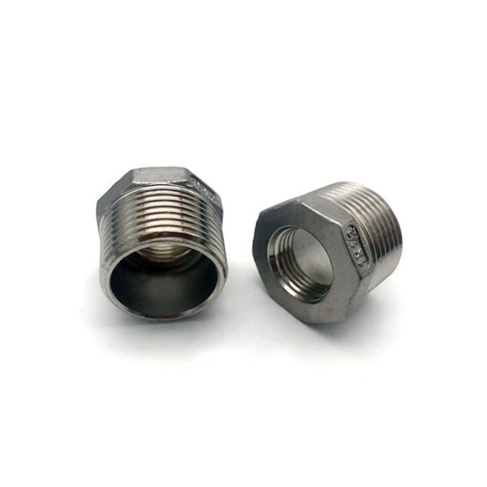 OTANA Rosca Hembra de 1/8 '' - 2'' Buje Reductor de Acero Inoxidable 304 DN6 - DN50 Conexión de tubería SS304 Conector de Junta de Manguito, DN50, DN32