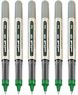 uni-ball EYE - UB-157 Rollerball Pens - 0.7mm Nib - Green - Pack of 6