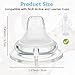 6 Pack Replacement Silicone Spout Compatible with NUK Active and Learner Cups, Clear Silicone Dishwasher Safe No Spill BPA Free Nipple Replacement Spouts