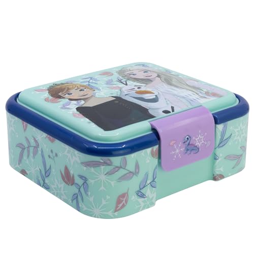 Stor Robuesta Boîte repas pour enfant multiple avec 3 compartiments La Reine des Neiges