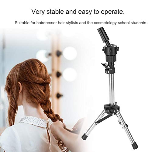 Dioche Wig Stand Tripod Mannequin Head Stand, Adjustable Wig Head Stand, Wig Mannequin Head Holder - Image 2