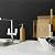 STICKGOO Arabesque Peel and Stick Backsplash Tile, Stick on Backsplash for Kitchen and Bathroom, Black Metal and Composite Mosaic Tiles (10 Sheets)