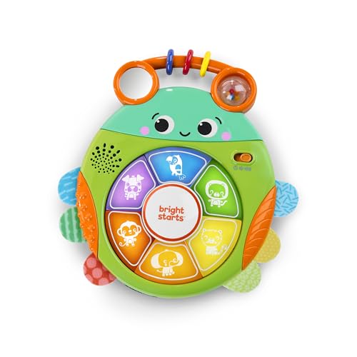 Bright Starts Safari Surprise Jouet Multisensoriel – Jouet Électronique Lumineux avec Sons d’Animaux et Mélodies, Apprentissage de la Causalité, Unisexe, 6 Mois+
