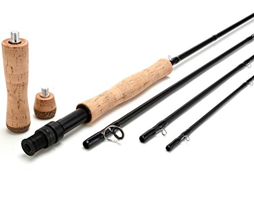 Channelmay 10 Pés 9 Polegadas Interruptor de Fibra de Carbono 7Wt 8Wt Vara de Pesca com Mosca 4 Peça