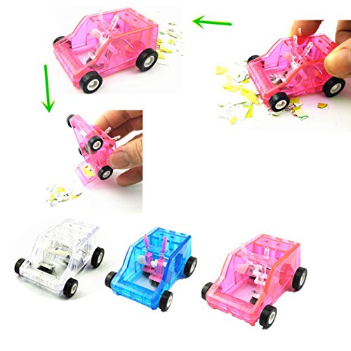 Outgeek 3PCS Escritorio Limpiador Creativo Mini Tamaño Coche Forma Escritorio Polvo Limpiador Mesa Limpiador