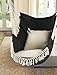 Chihee Hammock Chair Hanging Swing Max 500 Lbs 2 Cushions Included Steel Spreader Bar with Anti-Slip Grooves Portable Hanging Chair Side Pocket Large Macrame Bohemian Chair Indoor Outdoor