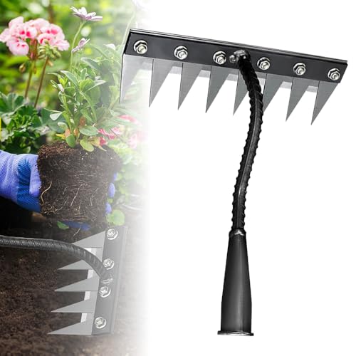 Rastrillo de Hierro para Jardín 8 Dientes Acero Carbono miniatura 1