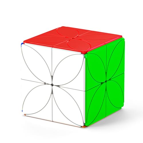 ROXENDA Four Leaf Clover Speed Cube, Cube 3D Magic Cube, Idéal pour Les Challenges au Domicile ou Lors des Rencontres Entre Amateurs de Puzzles