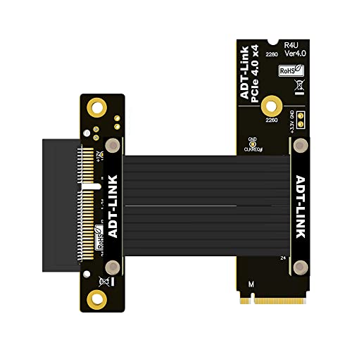M.2 NVME a PCIE X4 adaptador flexible PCI-E 4.0 R42UF extensor SSD de 20cm 2