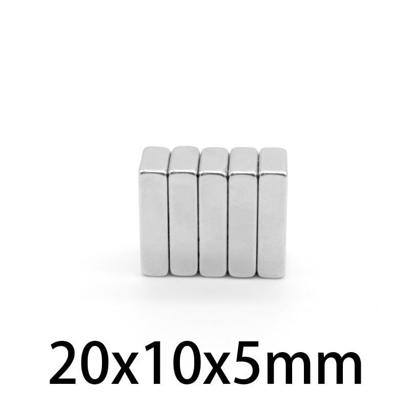 5-50PCS 20x10x5mm Quadrate Magnetic Permanent 20mmx10mmx5mm Neodymium 20 * 10 * 5 Block Search Magnet(10 pcs)