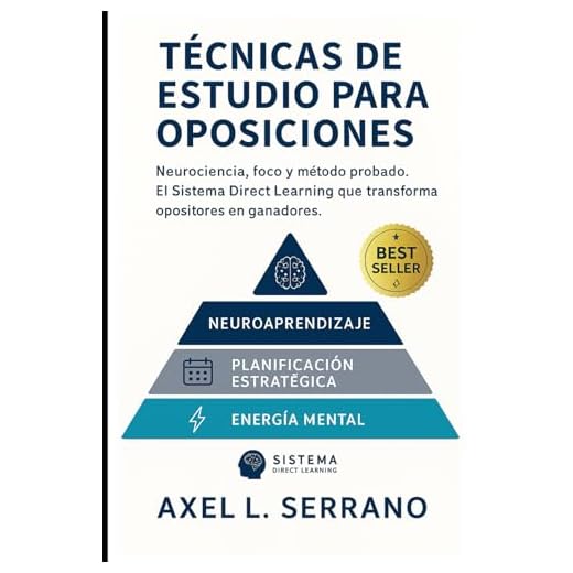 Técnicas de estudio para oposiciones: Neurociencia, foco y método probado. El Sistema Direct Learning que transforma opositores en ganadores.