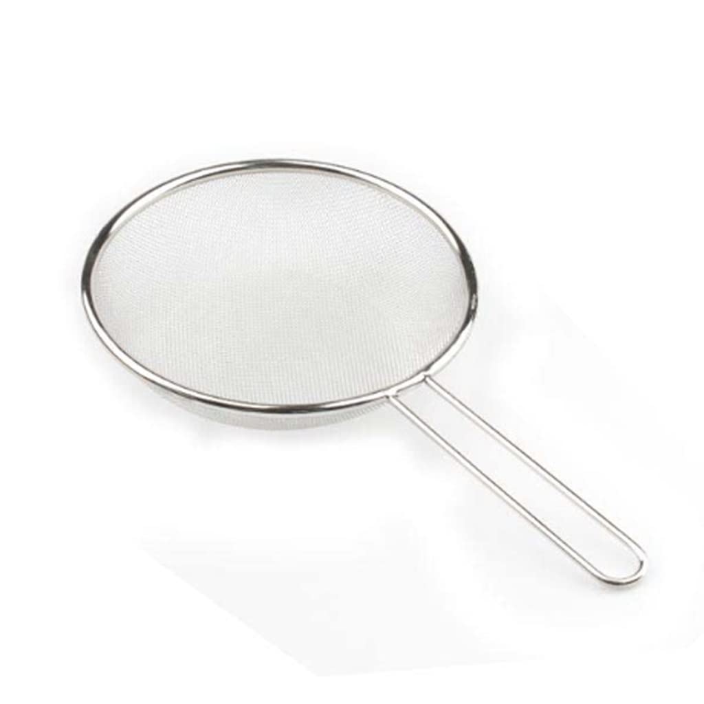 Espumador de Cocina, Suministro de Cocina, Cuchara Espumadera, colador de Malla Fina de Acero Inoxidable, colador con Mango Largo, Herramientas de Cocina (Size : S)