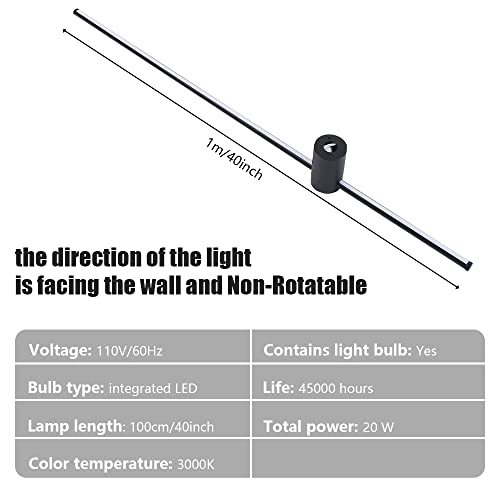 Tfcfl 1Pc Led Linear Wall Lamp Modern Outdoor Long Strip Wall Mount Lighting Fixture Ip67 Waterproof Garden Porch Sconce Lantern Sconces Luminaire/Bedroom Bedside Licht #TOP3