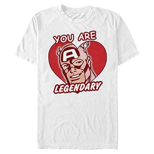 Marvel Cœur Légendaire T-Shirt Homme en coton à col rond