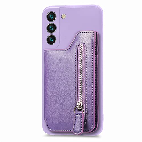 Étui portefeuille à glissière pour Samsung Galaxy S22 Ultra S21 A52