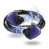 Fone De Ouvido Profissional Intra-auricular Celest Wyvern Preto 1DD Fone de Ouvido HiFi com Fio - Ideal para Jogos com Placa Frontal de Pintado à Mão, Cabo Removível 0,78 2 Pinos para Músicos