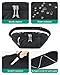 BAGSMART Large Capacity Fanny Packs for Women, Adjustable Fashion Waist Packs with Multiple Pockets, Durable Belt Bag for Traveling Workout Hiking, Black