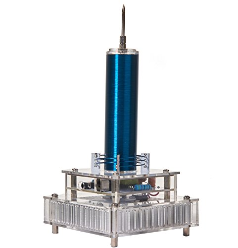 Joytech Music Tesla Coil Acrylic Base Shell Arc Plasma Loudspeaker Wireless Transmission Experiment Desktop Toy Model (YS05)