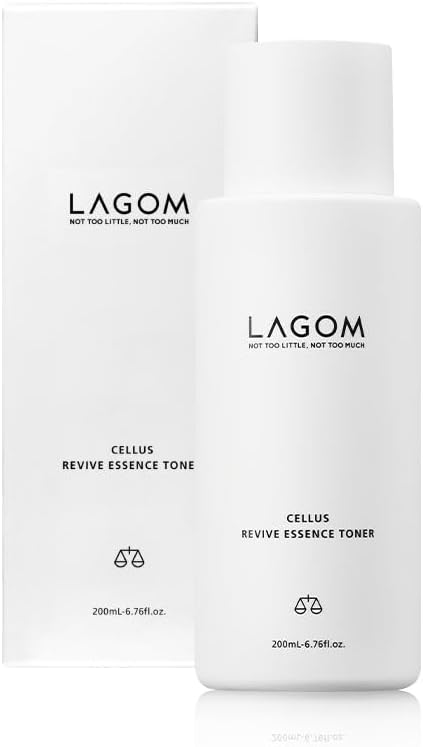 LAGOM Cellus Revive Essence Toner com ácido hialurônico em 3 camadas, 200 mL