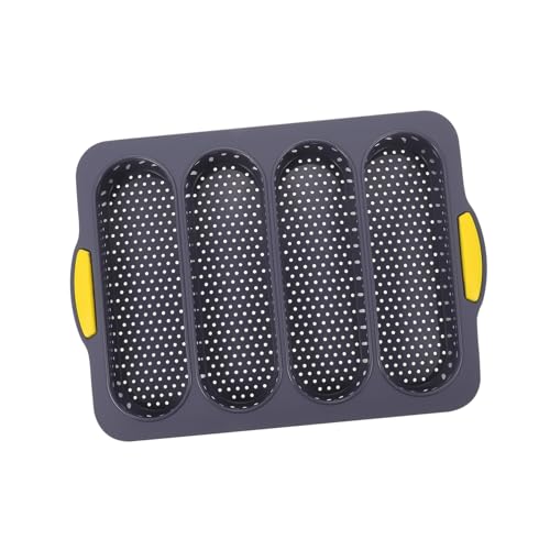 SOLUSTRE Slot Loaf Bread Baking Tray Non Stick French Toast Pan for Professional Baking Food Grade Flexible Mold for Delicious Bread for Kitchen and Bakery Use
