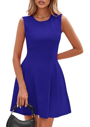 Image of PRETTYGARDEN Summer Dresses for Women 2026 Elegant Classy Spring A Line Business Casual Work Graduation Cocktail Short Dress