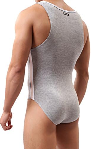 YUYANG Mens Bodysuit Jumpsuit Underwear Briefs Singlet Leotard Swimwear Jockstrap Medium