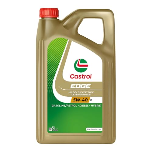 Castrol EDGE 5W-40 M Advanced Fully Synthetic Engine Oil Meets ACEA C3 & API SN Specifications 5L