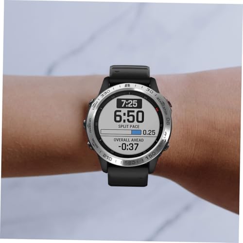 Cubierta protectora resistente de acero inoxidable plata para smartwatch 6X 6