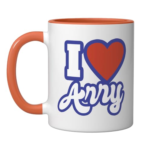 I Love Arry Ceramic Mug, Orange/White