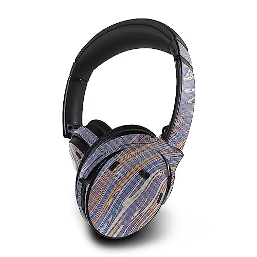 Image of MightySkins Carbon Fiber Skin Compatible with Bose QuietComfort 45 Headphones Liquid Silver | Protective, Durable Textured Carbon Fiber Finish | Easy to Apply | Made in The USA