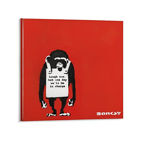 Banksy oNV[ A[gplG |X^[ N[ |X^[ ǃA[g LoX  A[gpl ItBX Ԃ牺 ŉ Mtg20x20inch(50x50cm)