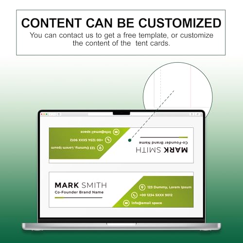 image for VZCPYTPM 200 Tent Card,Printable Place Cards for Table Setting,2x3.5 I