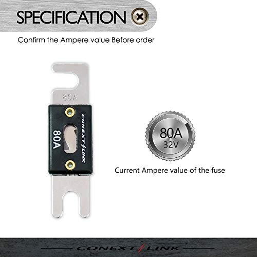 Conext Link Anl80-5 80 A Amp Anl Blade Fuse Nickel Plated 5 Pack （14020） #TOP3