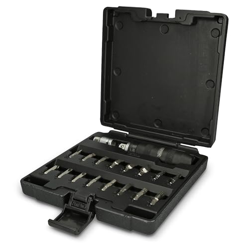 KS TOOLS 515.1000 Coffret de tournevis à frapper avec embouts, 18 pièces Noir