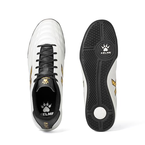 Image of KELME Turf Soccer Shoes Men Indoor Soccer Cleats for Womens Trainer Futsal Football Cleats Sneakers for Youth