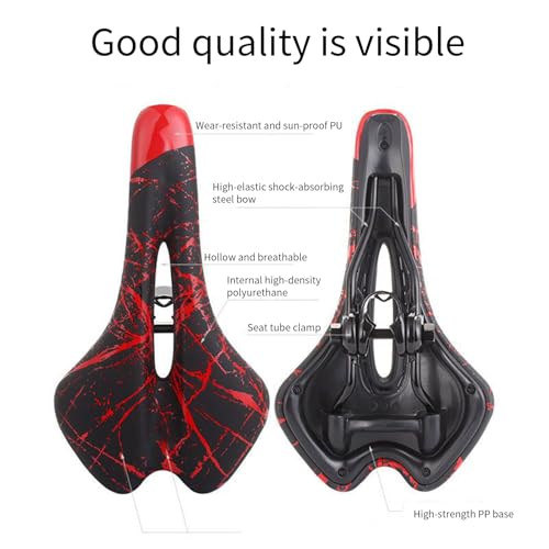 Selle de vélo design imprimé finitions soignées confort de route - 6