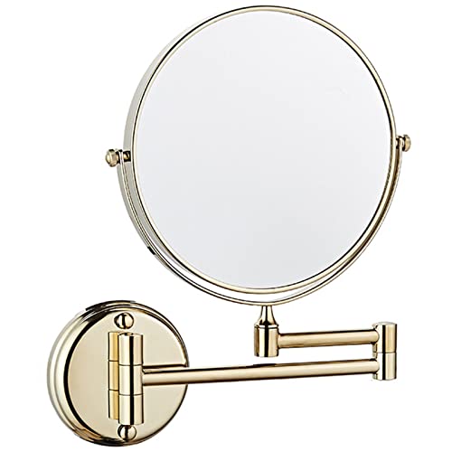 Miroir de maquillage mural double face pivotant à 360 degrés et orientable - 2