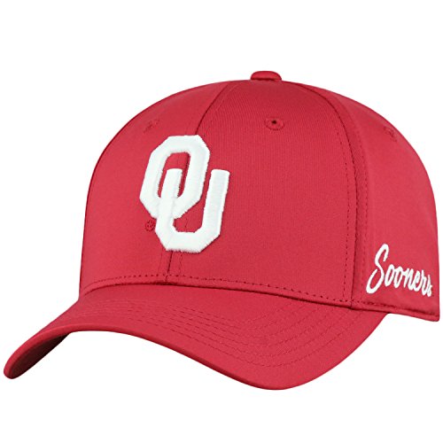 Top of the World Oklahoma Sooners Men's Phenom Memory Fit 1Fit Hat Team Color Icon, One Fit